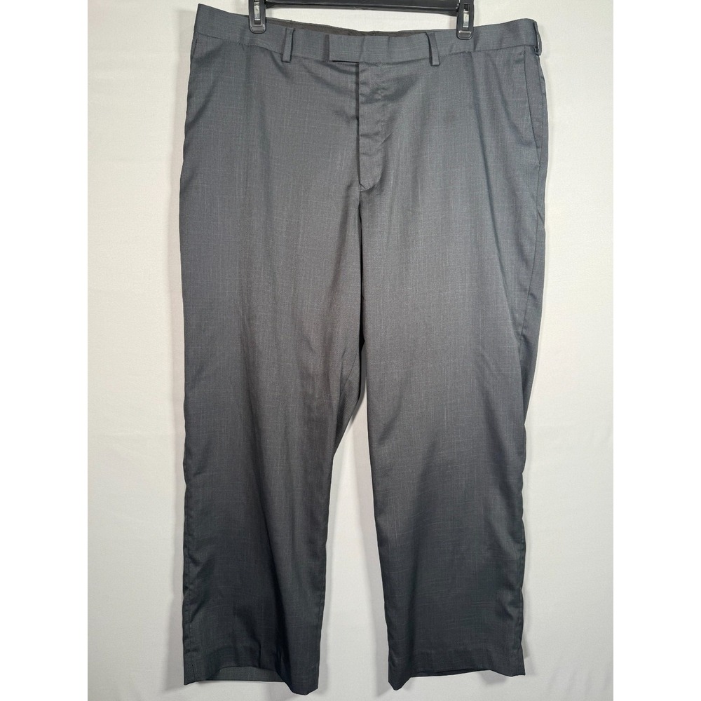 Perry Ellis Portfolio Dark Gray Dress Pants‎ Men's 42x30" Rise 13" EUC